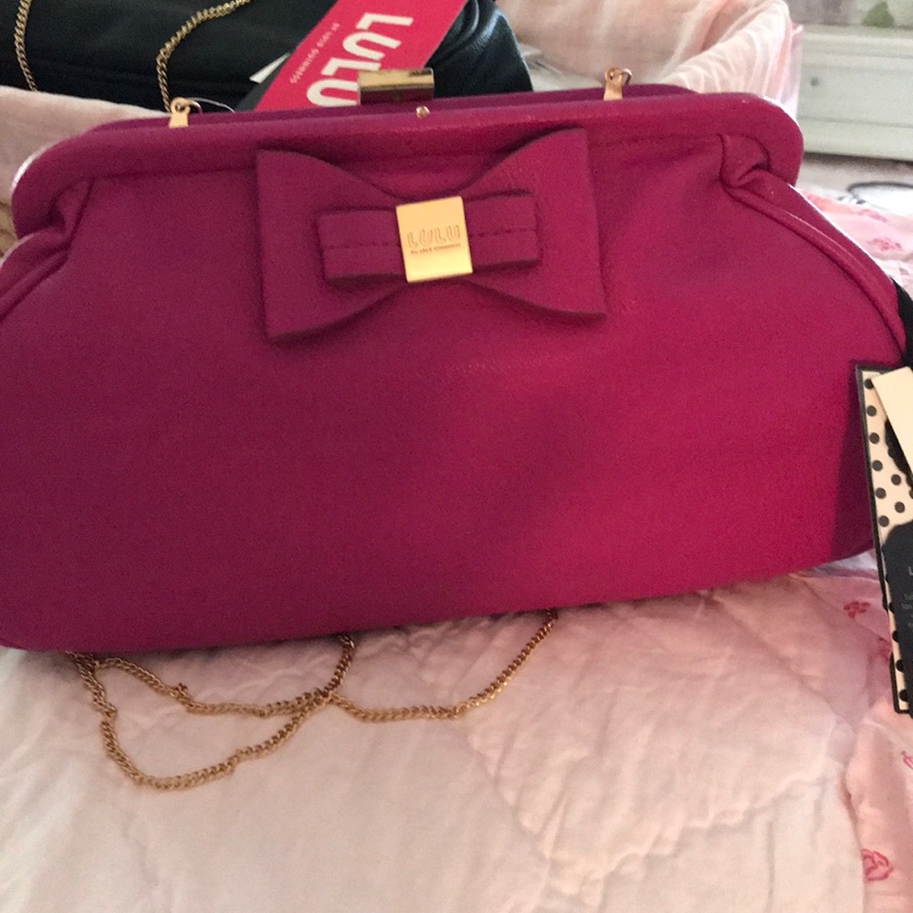 Berry handbag